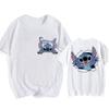 Hip Hop Shirt EU Size Unisex Disney Lilo Stitch Cartoon T Shirt Stitch Cute Unisexga Tshirt Yk Graphic Tshirt Top Tees Clothes