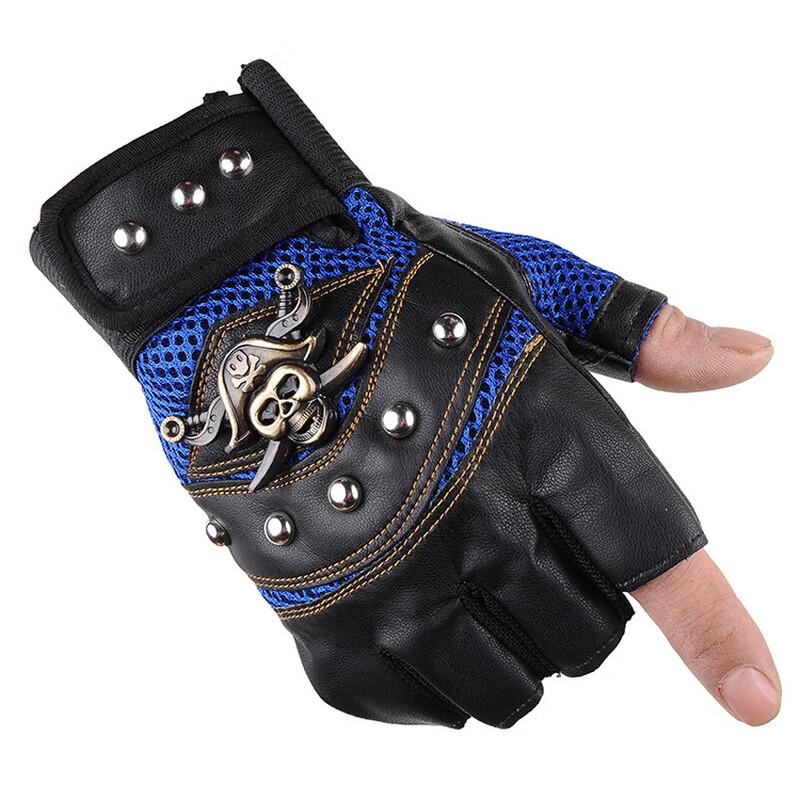 Pirate Skull Half-Finger Tactical Cycling Gloves