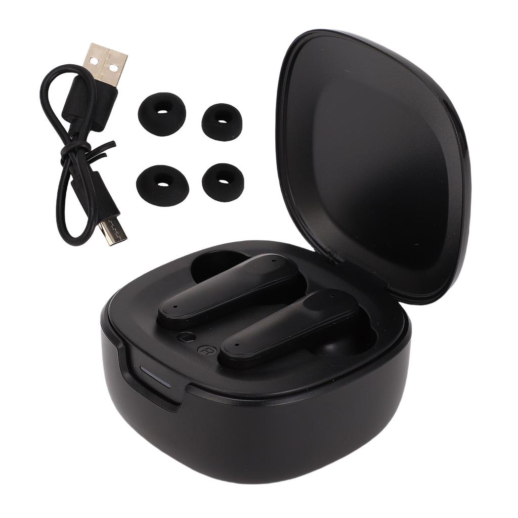 Translation Earbuds Real Time Multi Language Translator Active Noise Cancelling Bluetooth Earphones Black