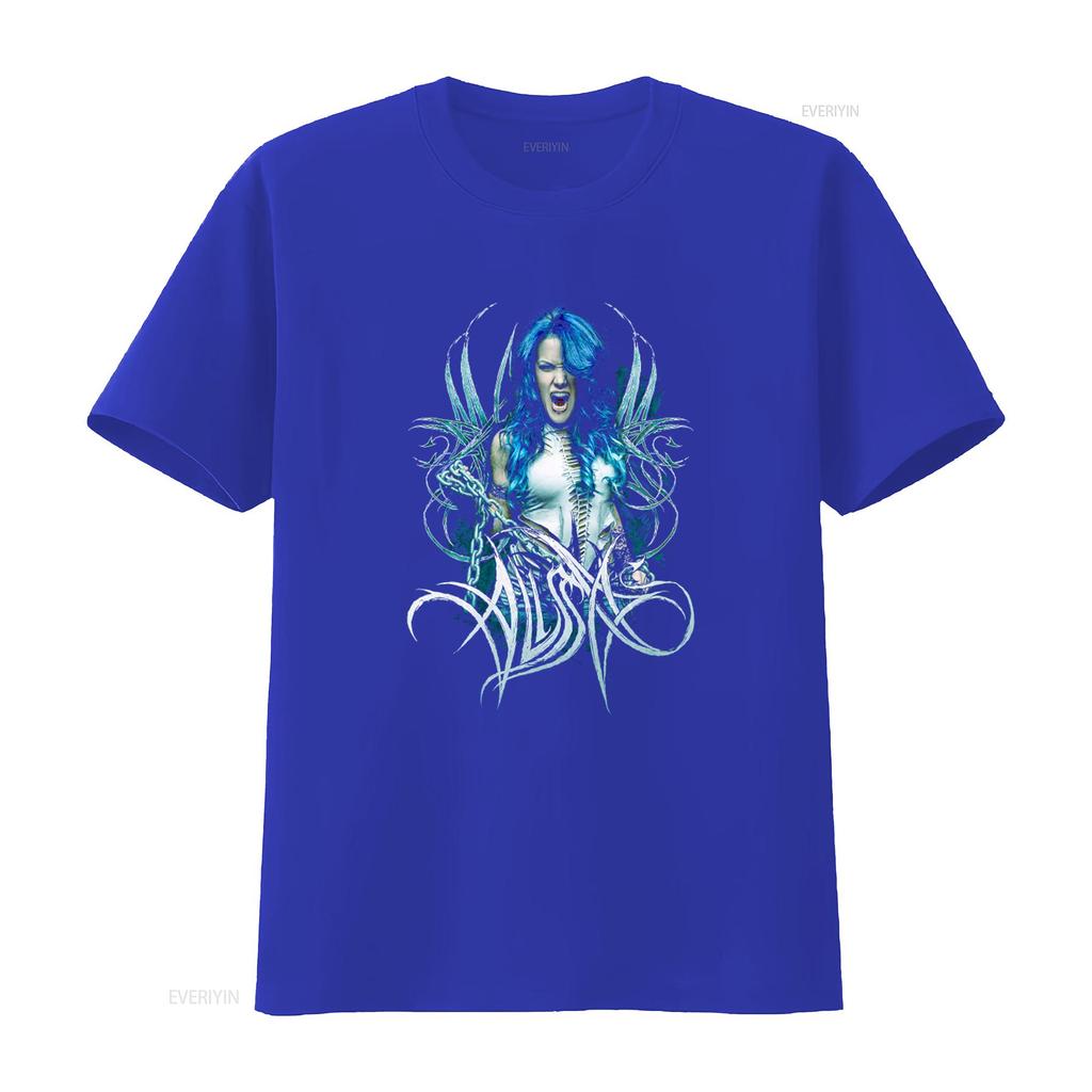 Camiseta Alissa White Gluz Foto Logo Ajustada para Hombre Talla Pequeña Diseño Gótico Rock Negro vintage Lavada Unisex gráfica Elegante Casual