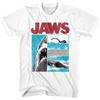 The 2025 Summer and Autumn New Great White Shark Retro Printed T-shirt Is a Loose and Trendy Short-sleeved Cotton Couple's Top