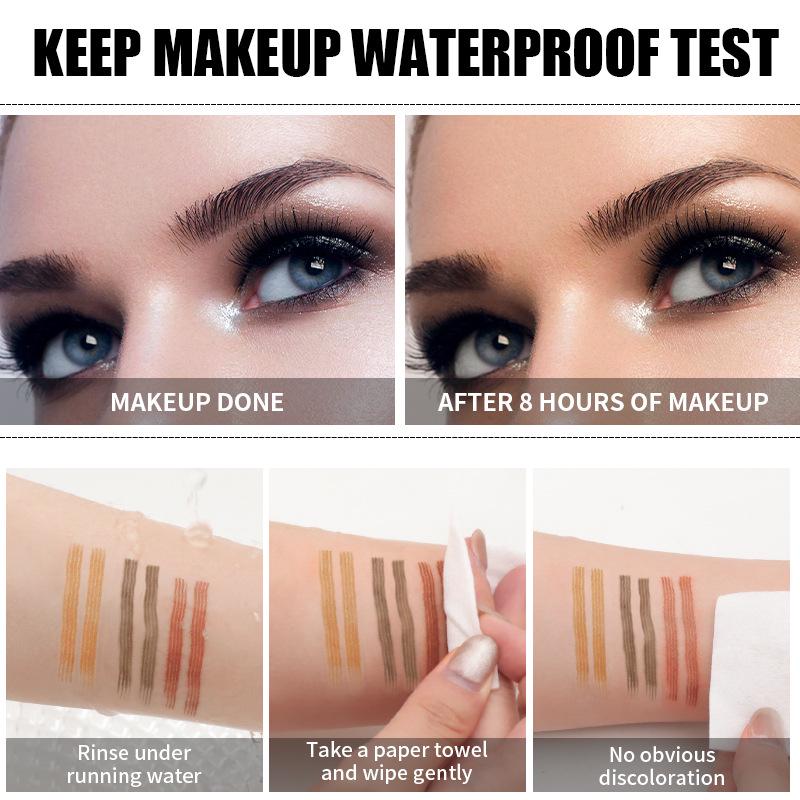 QIC Color Makeup Waterproof Liquid Eyebrow Pencil - Four-Prong Design