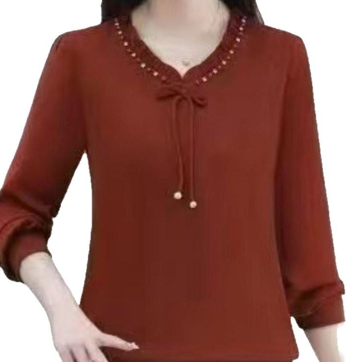 2026 Fashionable Elegance: Women's Long Sleeve Top for Spring & Autumn