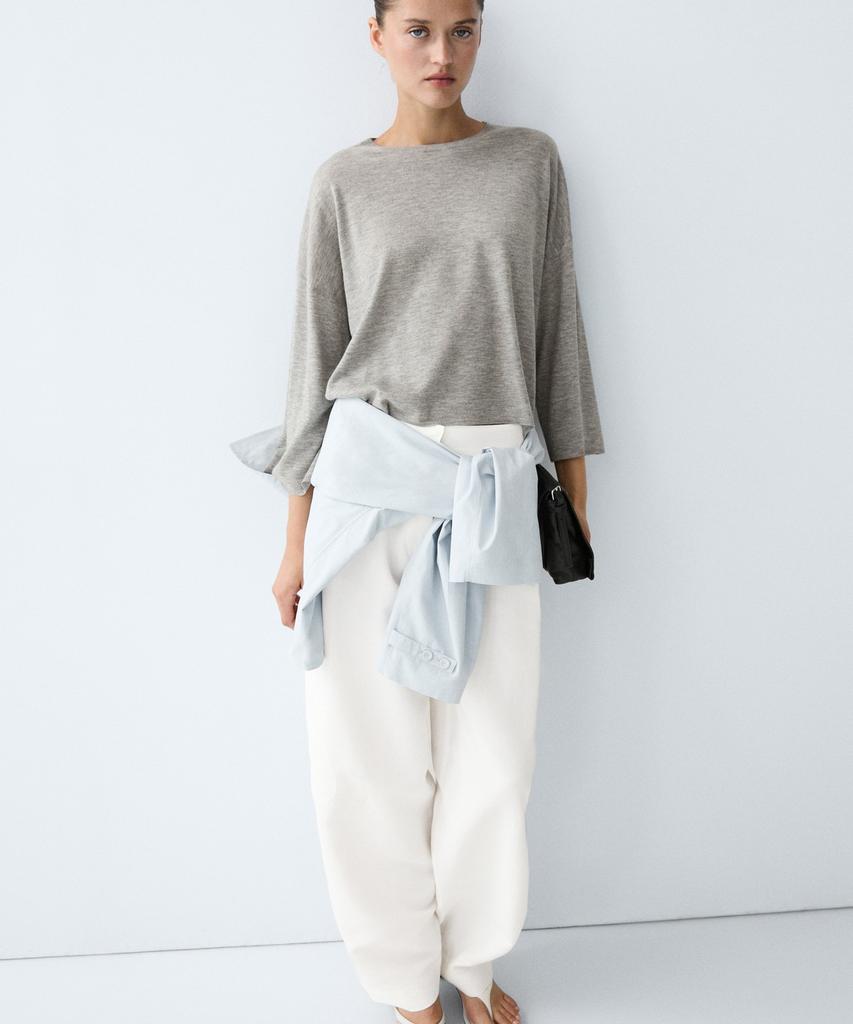 Masimodutti Wool Blend Round Neck Sweater