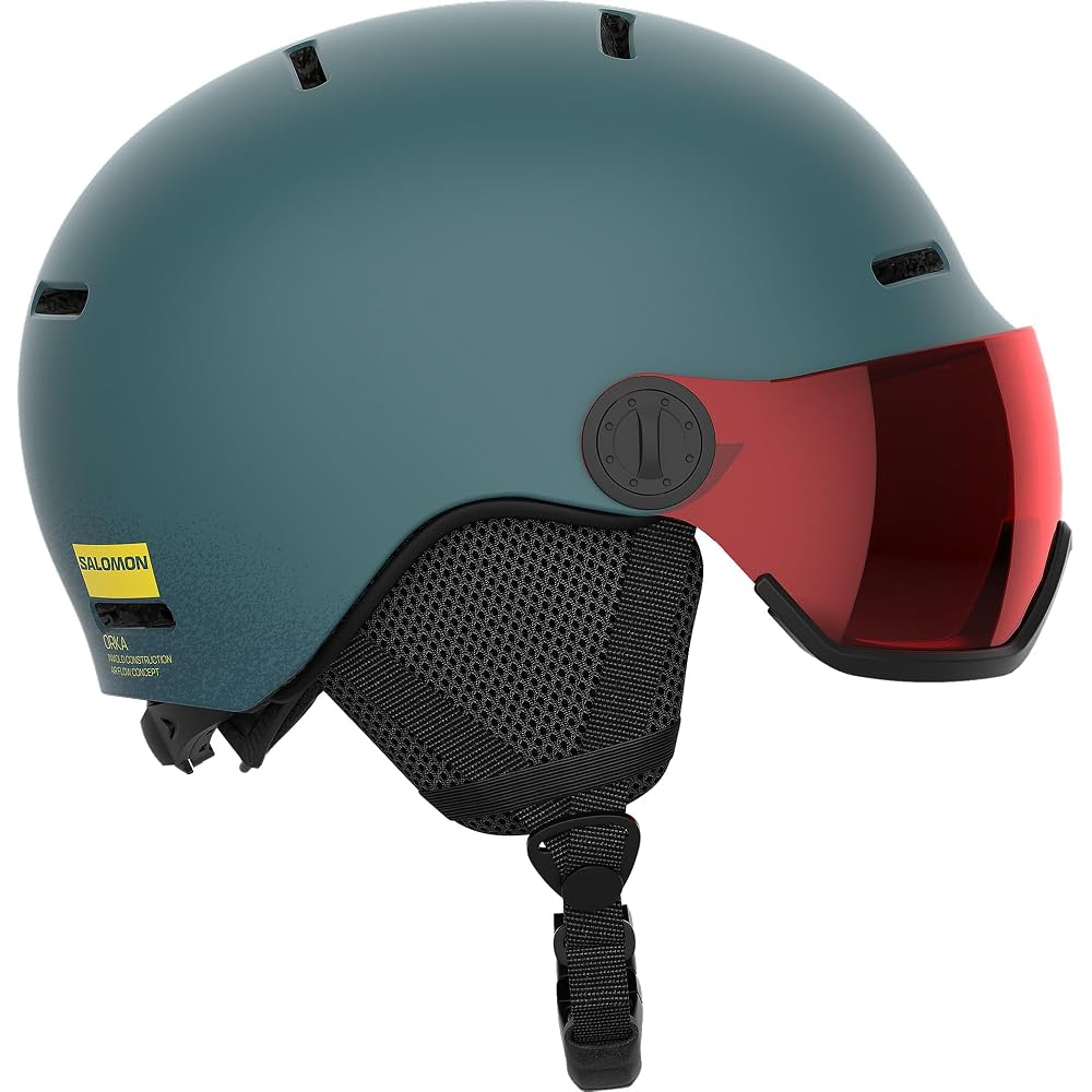 Salomon ORKA Visor Kids Ski Snowboard Helmet North Atlantic Color L47300800