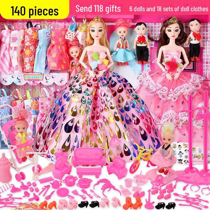 

Подарочный набор для детей: кукла Барби и папа, 30 см, принцесса, нарядная Barbie Doll Gift Box