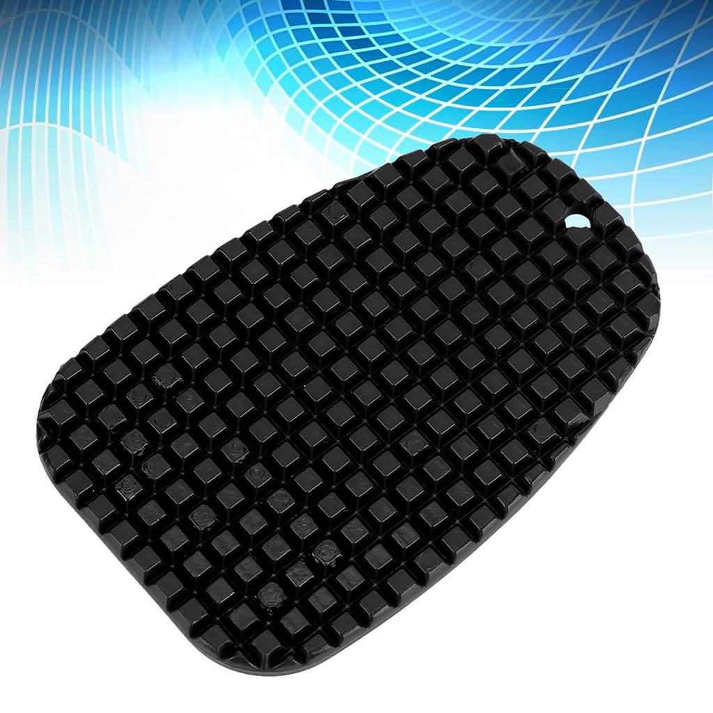 Motorcycle Kickstand Anti slide Side Stand Plate Pad Base Fit for Honda(Black)