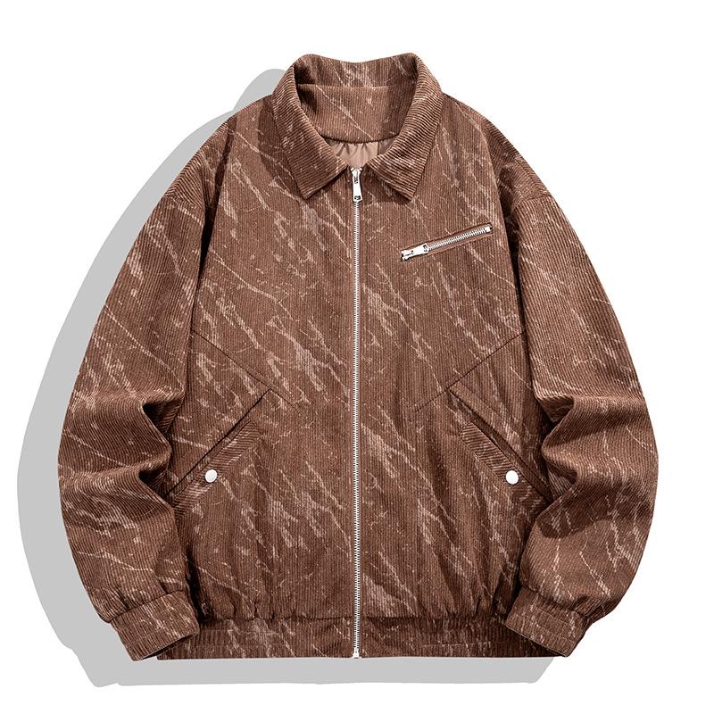 Spring and Autumn Jacket Men's Jacket Sports and Leisure Workwear Collar Jacket Versatile Top