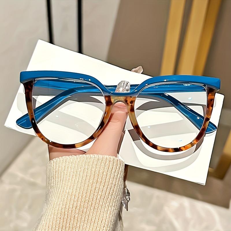

Элегантные очки «кошачий глаз» для женщин — градиент в винтажном стиле, полная оправа, легкие и прочные, прозрачные линзы, блокирующие синий свет синий