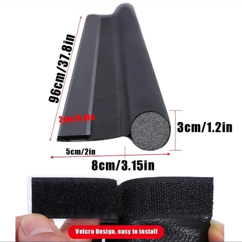 1pc Door Bottom Sealing Strip, Adjustable Weatherstrip Under Door Draft Stopper, Anti-cold One Side Foam Blocker, Weather Strip