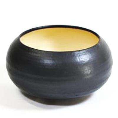 Bonsai Tao Shigaraki Ware Bonsai Size Black Round Japanese Pot by Wide X Includes Repotting Product 30056A828 Pot, 4, Sozo, Ceramic, 11.5cm 6.5cm