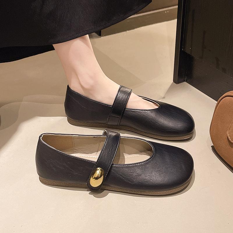 Chaussures plates Mary Jane chaussures simples pour femmes nouveau printemps et été avec jupe chaussures douces petites chaussures en cuir
