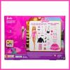 Barbie Advent Calendar with Doll and Accessories for Pretend Play Ages 3 and Up Pink