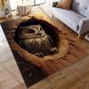Hidden owl in tree hollow carpet Yoga living room room decor children's crawling mat doormat area rug games mat