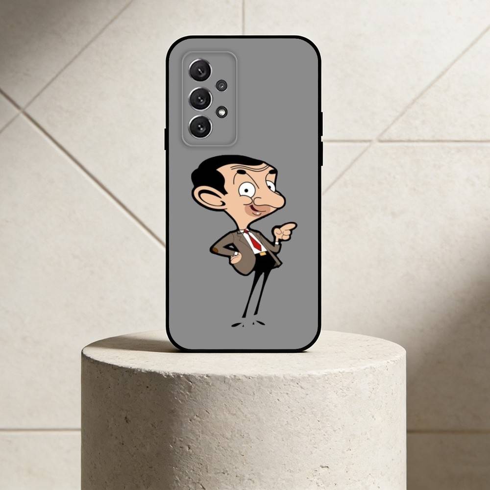 M-Mr. Bean Phone Case For Samsung S25,24,21,22,23,30,Ultra,20,Plus,Fe,Lite,Note Soft Black Cover