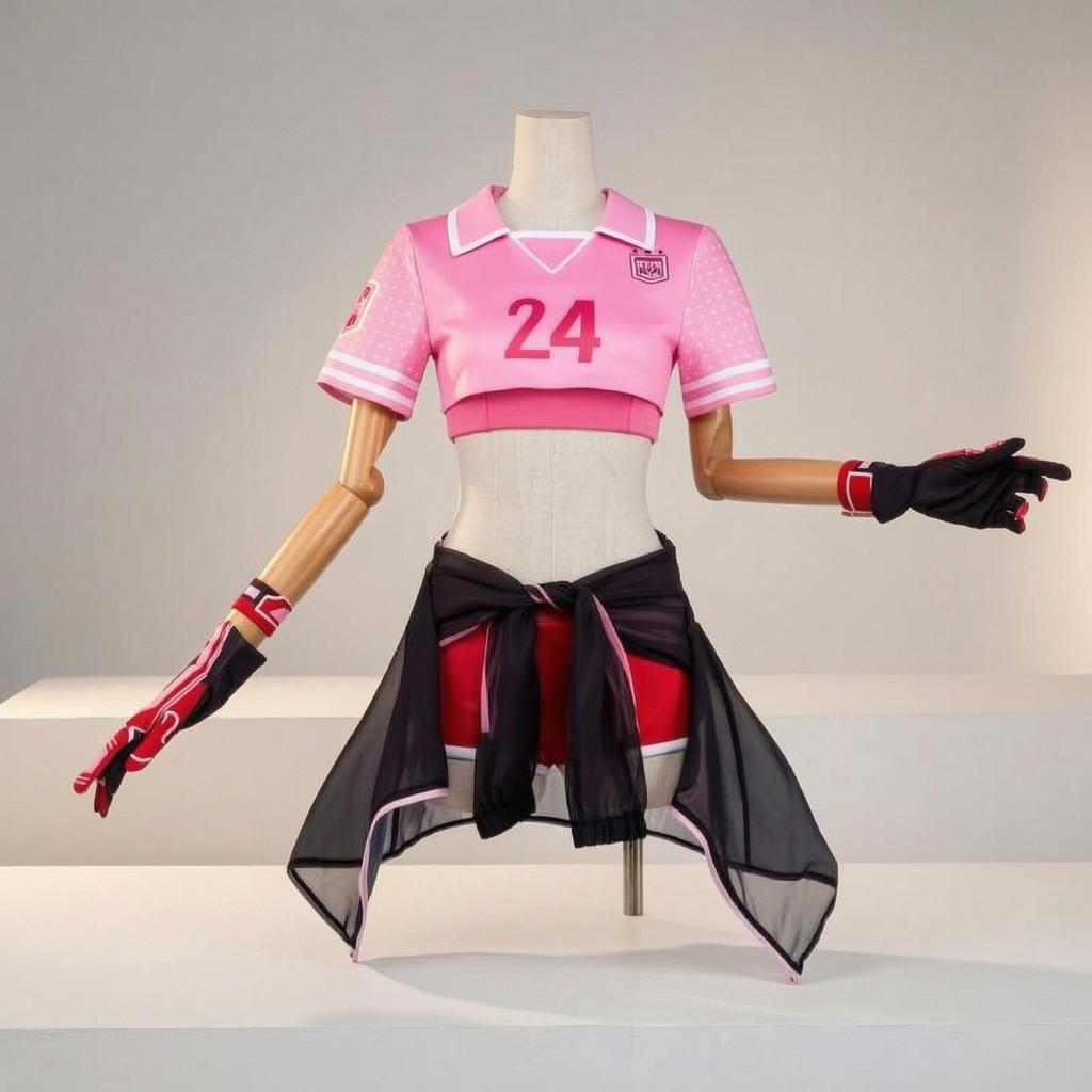 Naraka Bladepoint Lannie Cosplay Suit With Polyester Fabric For Anime Conventions And Role Play