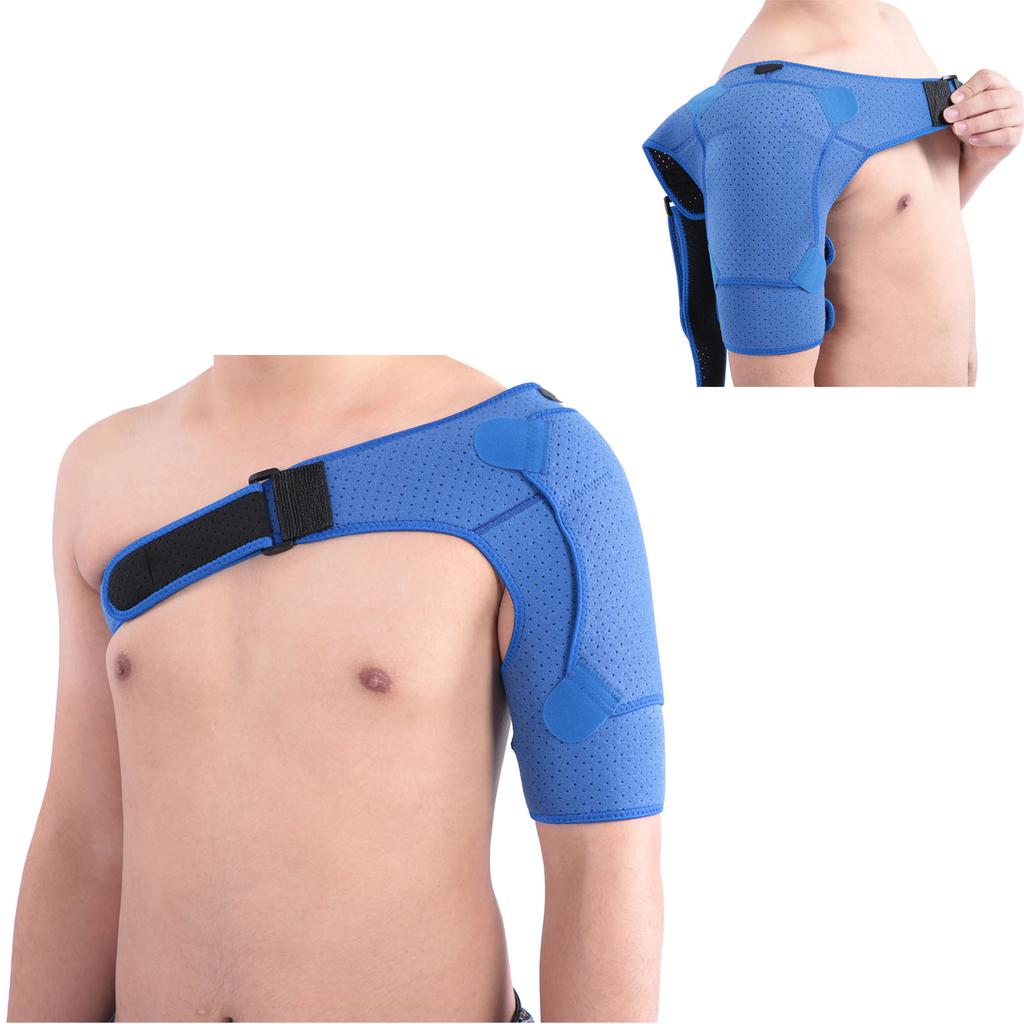 Shoulder Improved Pressurized Punched Breathable Shoulder Protector Small Size (28‑38in) Blu
