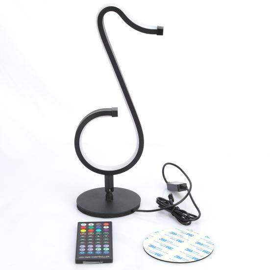 Table Lamp Music Note Night Light RGB 16 Million Colors Media Streaming