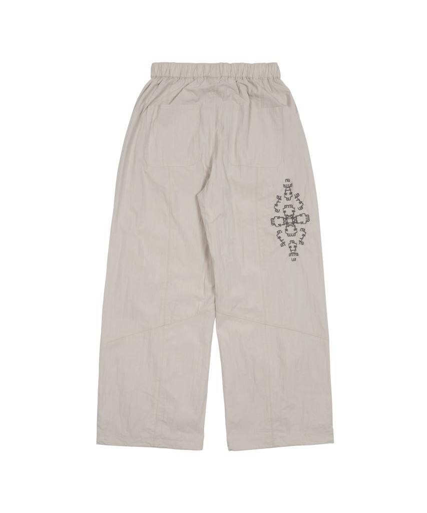 THE COLDEST MOMENT Tcm Ethnic Nylon Pants (Ivory)