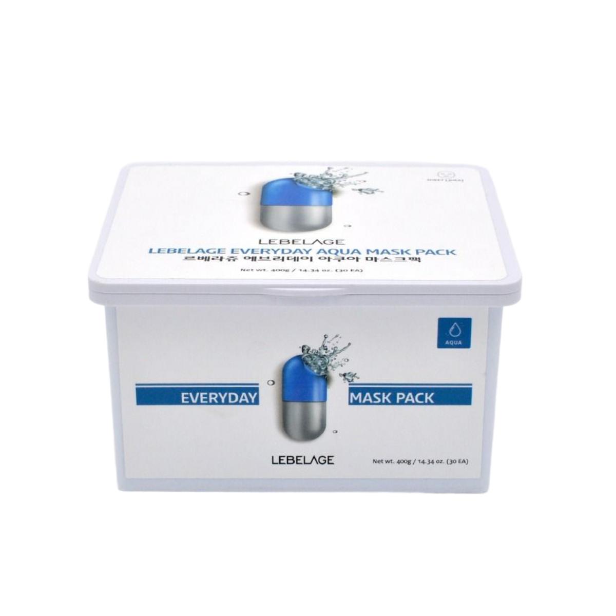 Lebelage Everyday Aqua Mask Pack Hydrating & Soothing (30 Sheets) 400g