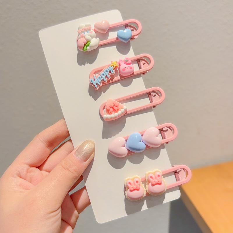 

2024 Красочные заколки-уточки для девочек - Милые заколки для боковых прядей и непослушных волос, Детские головные уборы