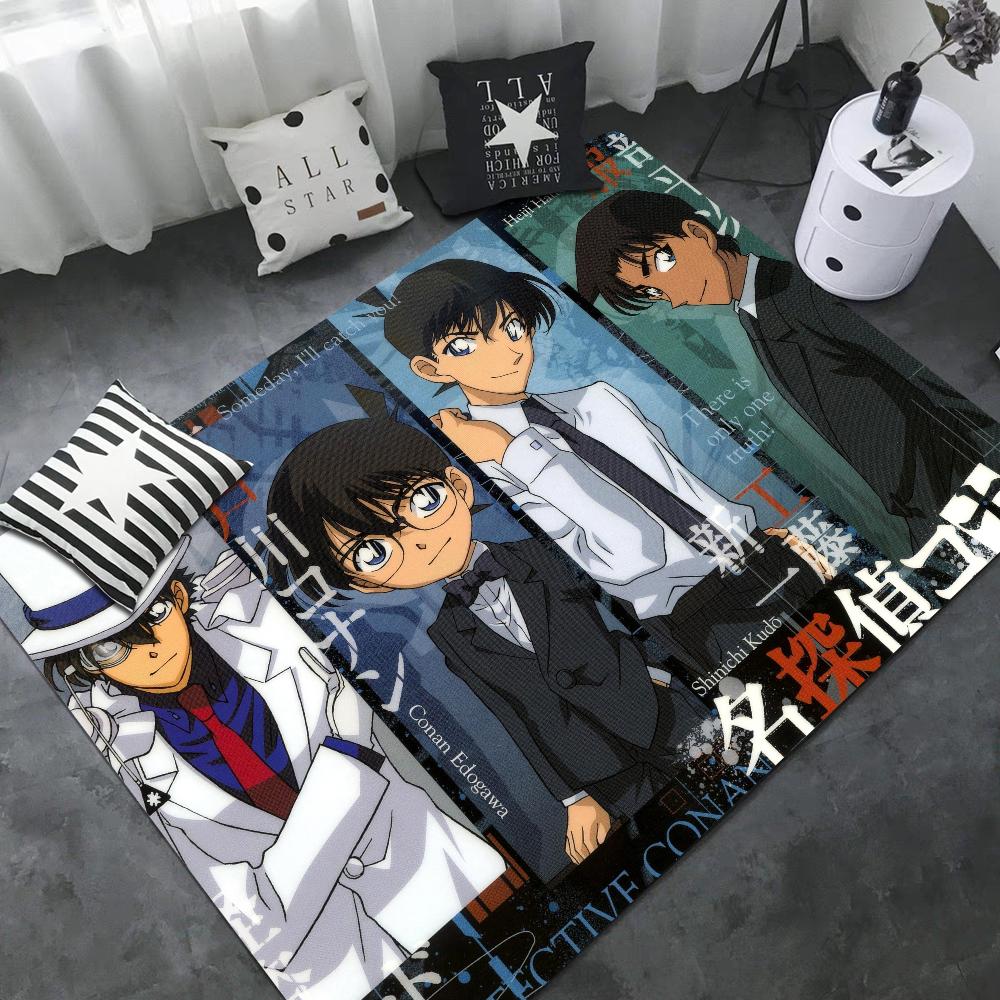 Detective Conan Floor Mat Anti-slip Absorb Water Long Strip Cushion Bedroon Mat Alfombra