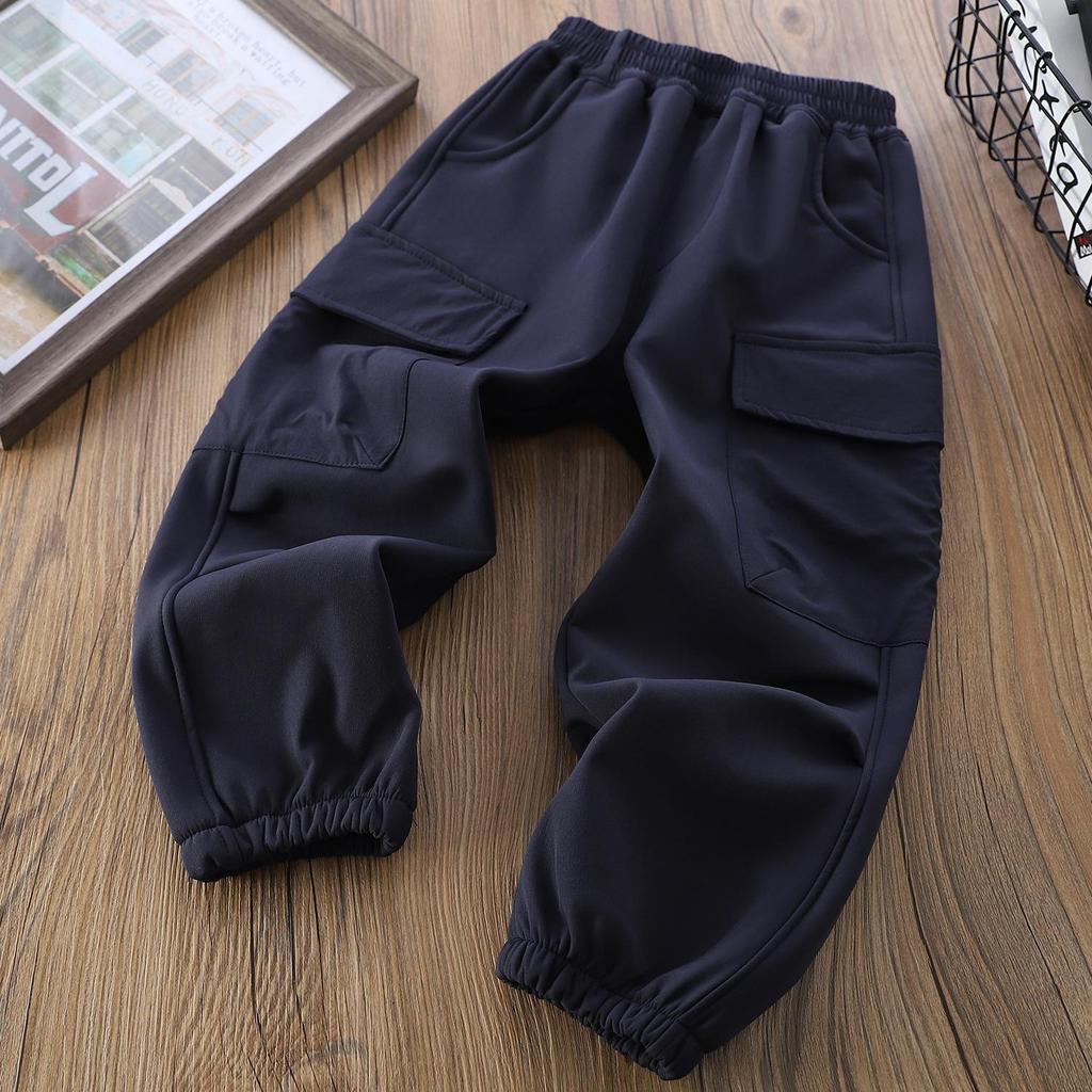 Dětské nepromokavé fleecové kalhoty podzim/zima 2025: Odolné, Teplé, Ležérní Outdoorové Oblečení