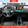 TPU Für VOLKSWAGEN ID.3 2025 Transparente Schutzfolie Auto Innenraum Mittelkonsole Navigationspanel Autoaufkleber