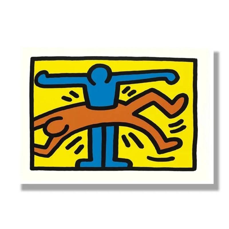 

Абстрактное произведение искусства Кейта, забавный танцор, клоун, настенная живопись, холст, скандинавские постеры и принты для декора гостиной, современная стена 21cm×30cm NoFrame