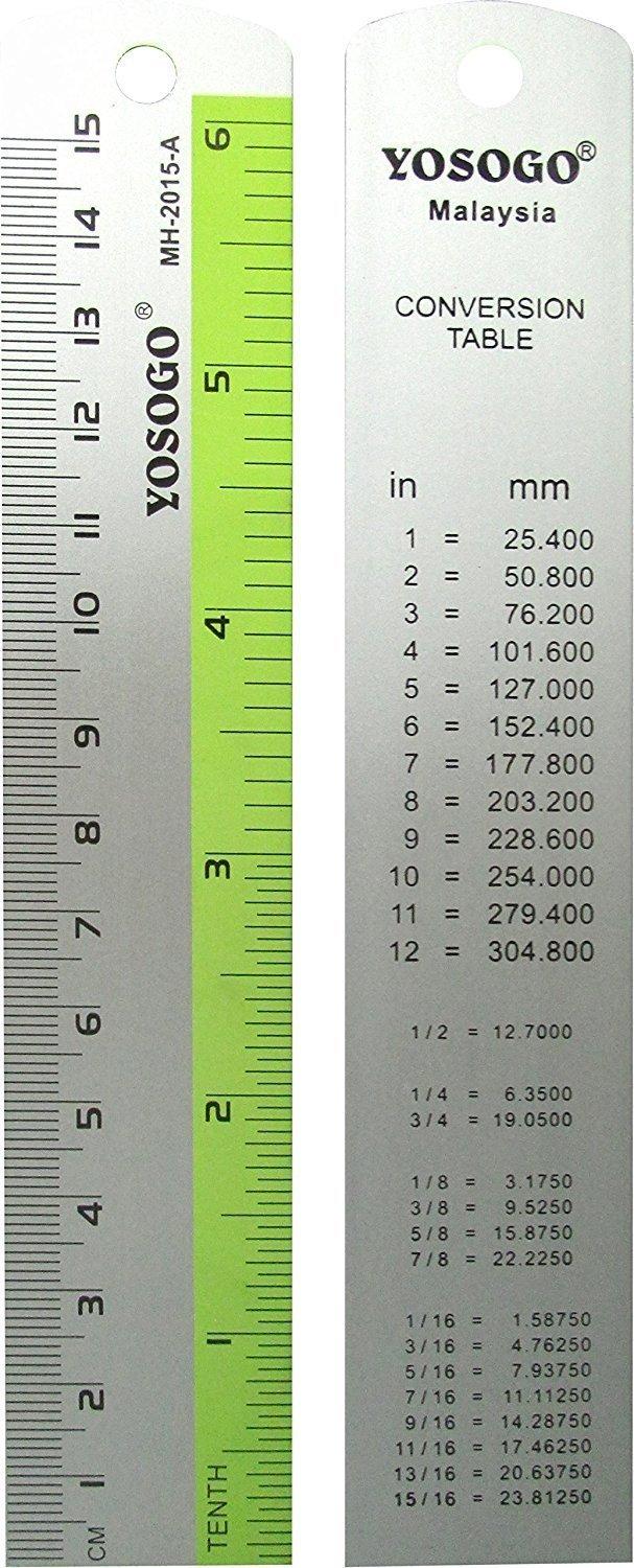 

15cm aluminum ruler [12 pack]