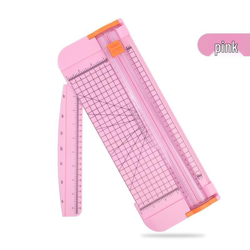 Sliding Safety Plastic Paper Cutter for Journaling and Office Use