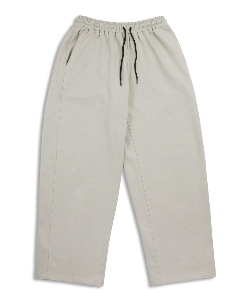 BLUFF Wide Curved Sweatpants [Beige]