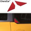 2xRed Rear Car Window Triangle Decor Cover Trim Panel For Ford Bronco  -2025
