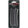 KATO N Gauge Curved Line R481-15° 4 Pack 20-160 Model Train Supplies