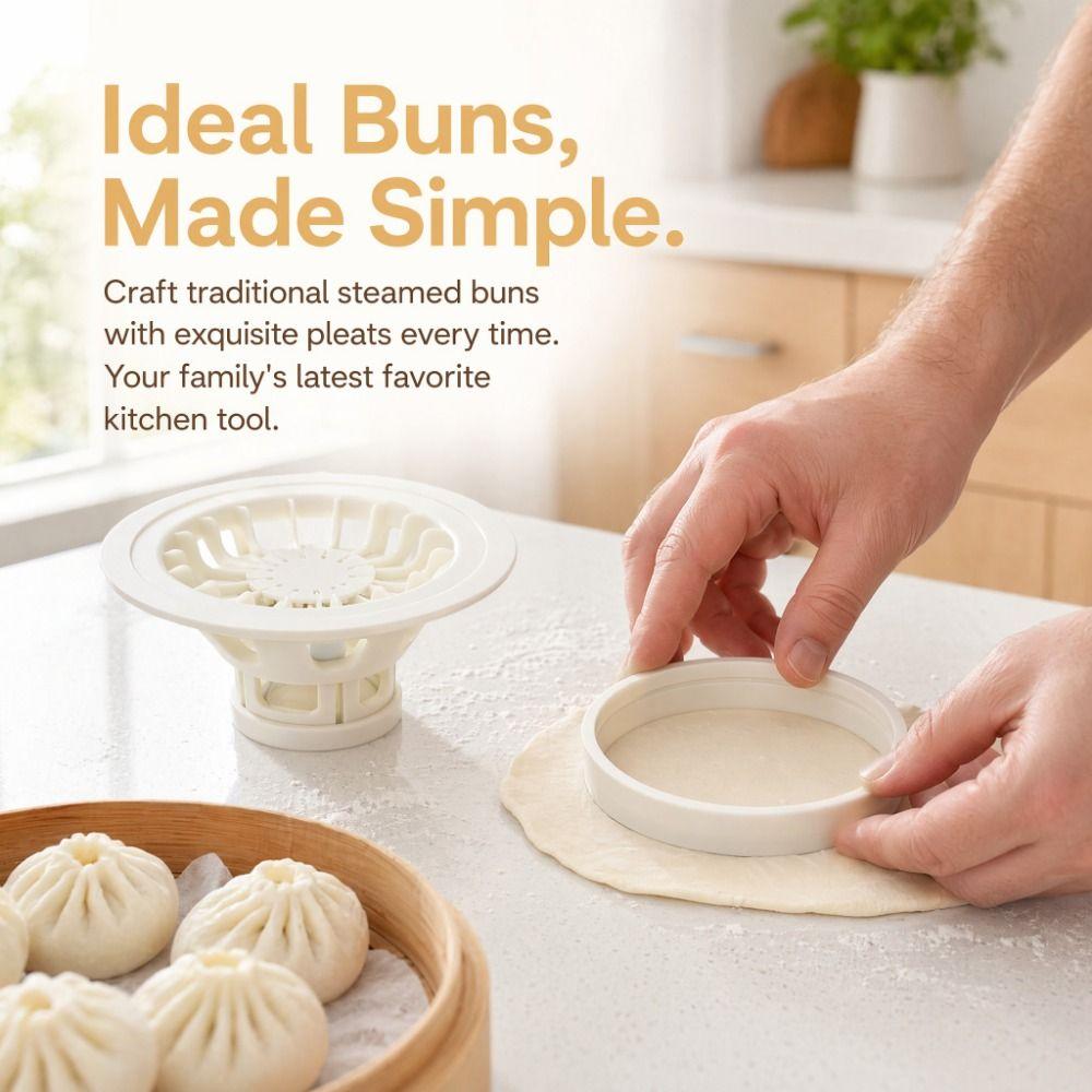 Manual Baozi Maker Machine with Dough Cutter Baozi Mold Easy To Use Steam Bun Mold Cooking Use