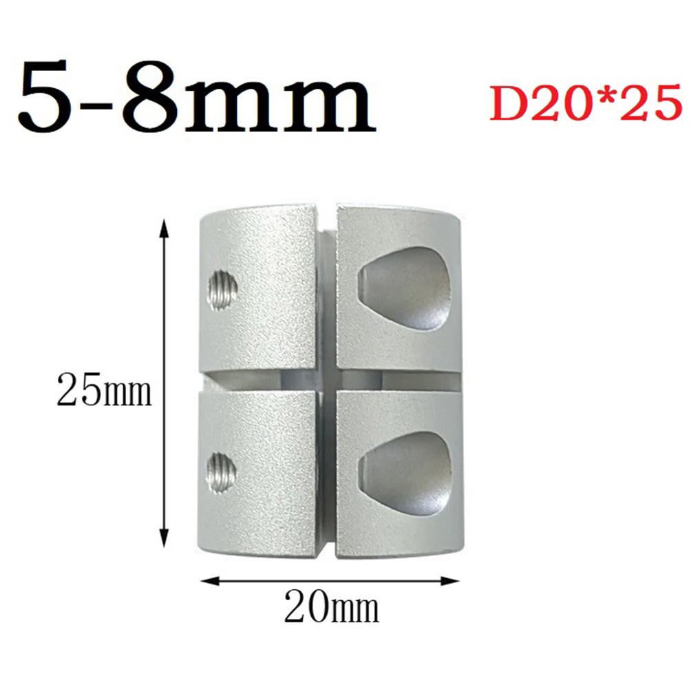Coupling D20x25 for 3D Printers Aluminum Alloy Stepper Motor Part with Four Machine Screws and 90 Degree Design