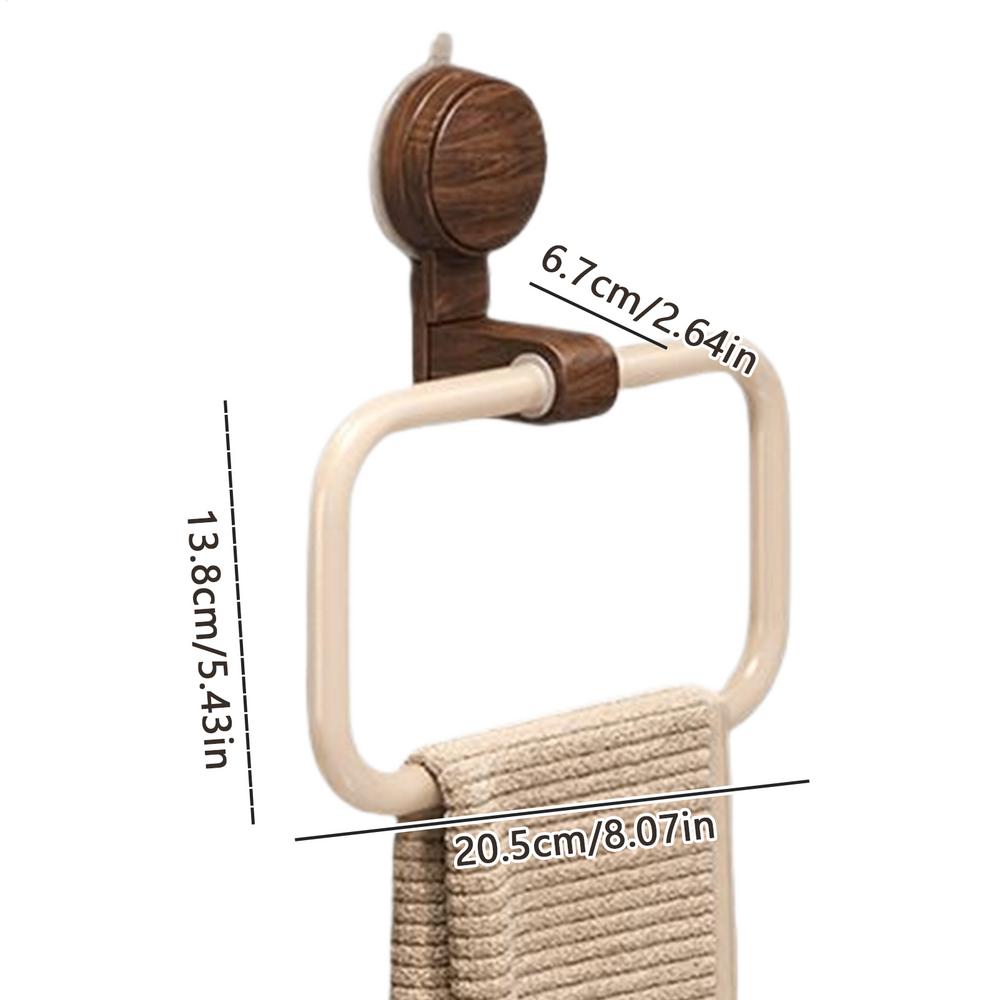 Towel Ring Hand Towel Hanger Vacuum Suction Holder No Drill Bar Modern Decor Bathroom Accessories for Home Hotel Restaurant