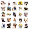 50 Cute Dog Emoji Stickers for Journals, Water Bottles, & Suitcases - Internet-Inspired Graffiti Design