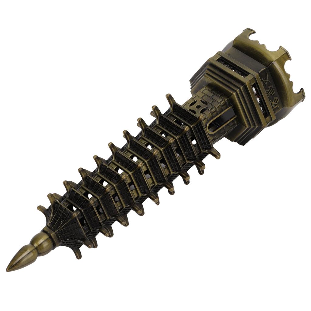 Tower Model Green Bronze Alloy 18cm 9 Levels WenChang Tower Desktop Ornament for Home Office Decoration Gift