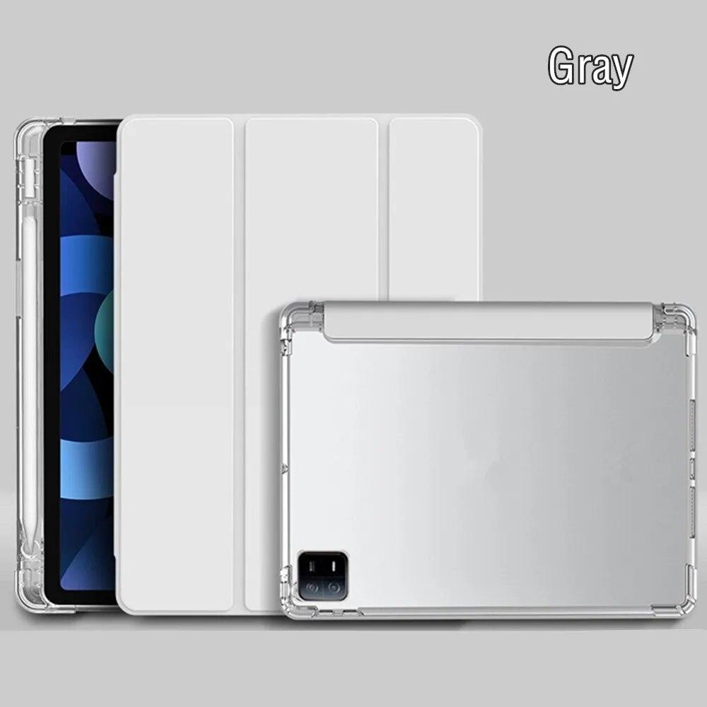 

Чехол для Xiaomi Mi Pad 6 Pro 11 дюймов, прозрачный тройной держатель для карандашей, смарт-чехол для Funda Xiaomi Pad 6, чехол для Mi Pad 6 Pro 2023 MI Pad 6 11 2023