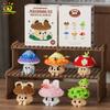 DIY Cute Mushroom Bouquet Micro Building Blocks Model Creative Home Desk Decoration Brick Toy For Kids