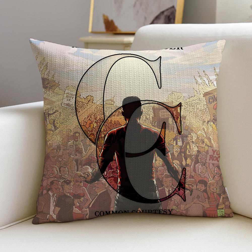 AA Day to RememberS Cushion Cover Breathable and skinfriendly linen pillowcase square removable and washable cushion