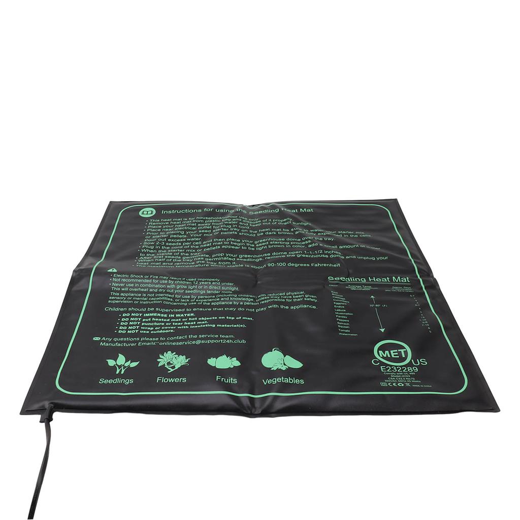 Pflanzenheizmatte Wasserdichte Anzuchtheizmatte Heizmatte für Pflanzen Keimung Anzucht 50x52cm