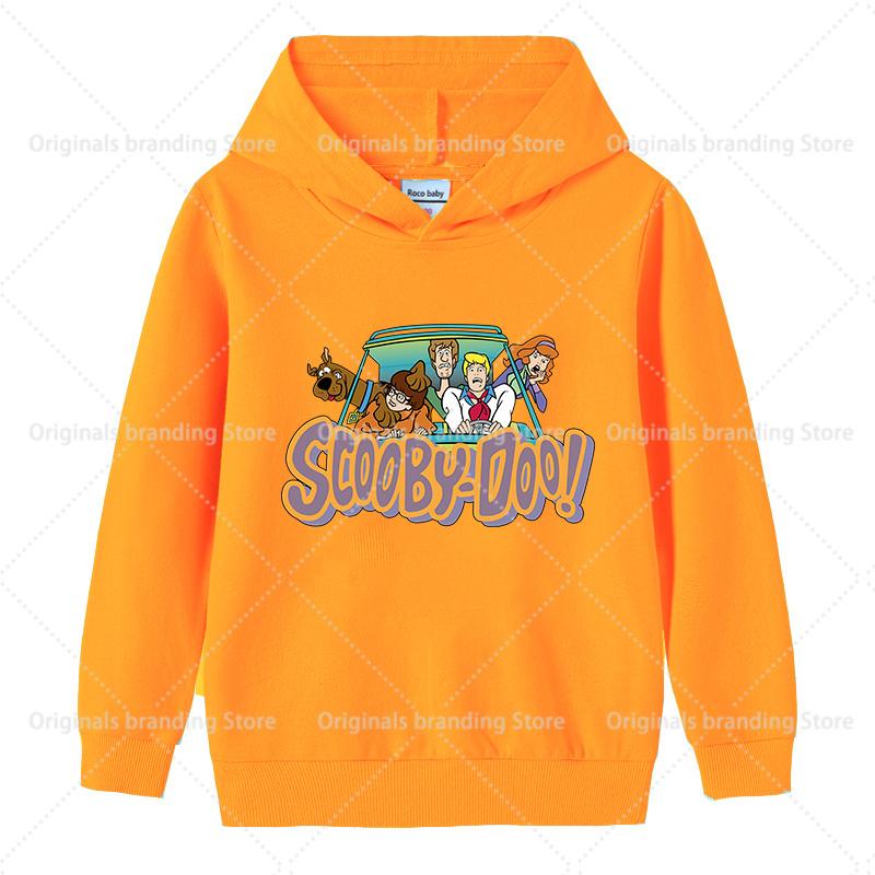Scoobys-Doos Hoodie for Kid Toddler Kawaii Long-sleeved Girls Winter Thin Sweatshirt Fashion Printed Warm Children's Tops Gift