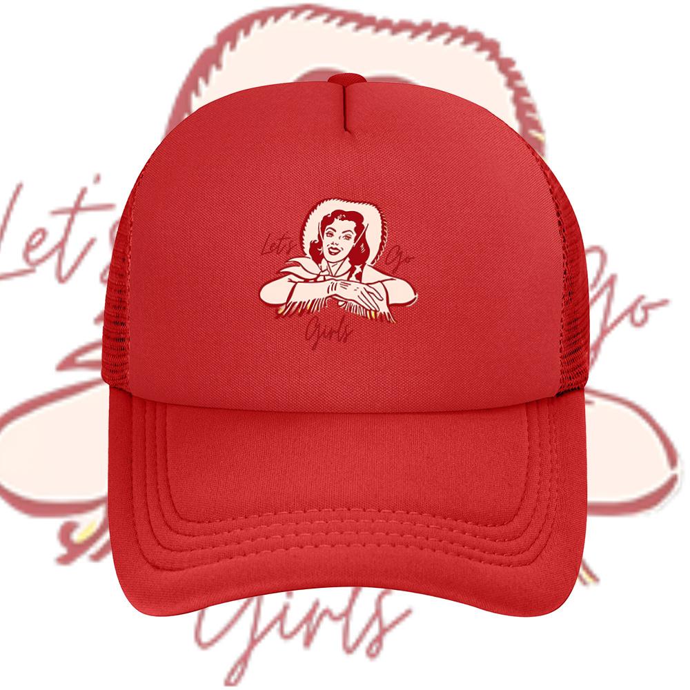 Cowgirl lady text black background Baseball Cap Anime Graphic Hats Adult Unisex Women Sports Outdoor