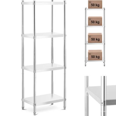 Metall-Lagerregal für Gastronomie bis 200 kg 60 x 40 x 180 cm