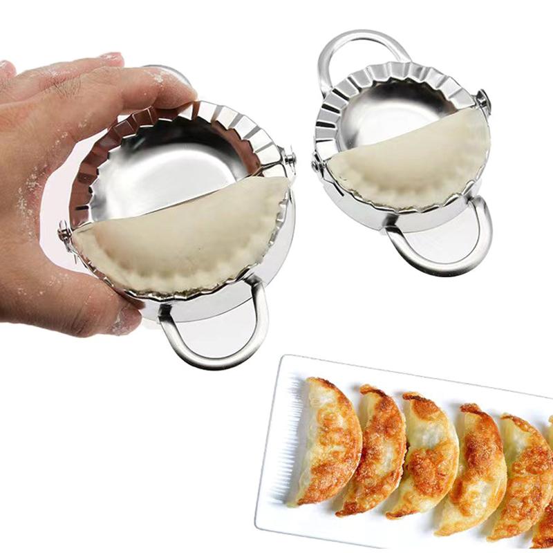 Knödelformer aus Edelstahl, Knödelhautform, Ravioli-Maker-Presse, Kuchenherstellungspresse, Wrapper, Gebäckmaschine, Küchenzubehör
