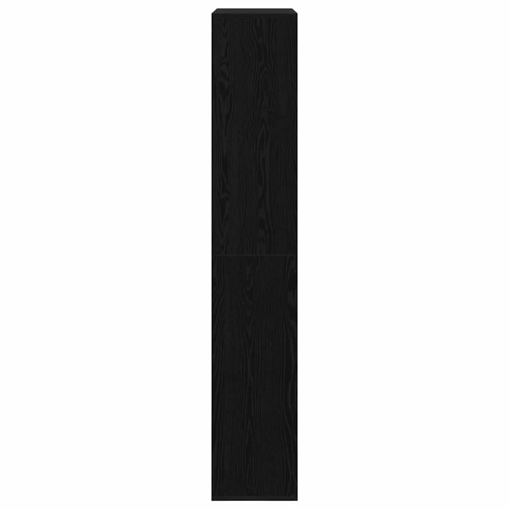 Bookshelf 2 Pcs Black Oak Effect 100 X 33 X 187.5 Cm