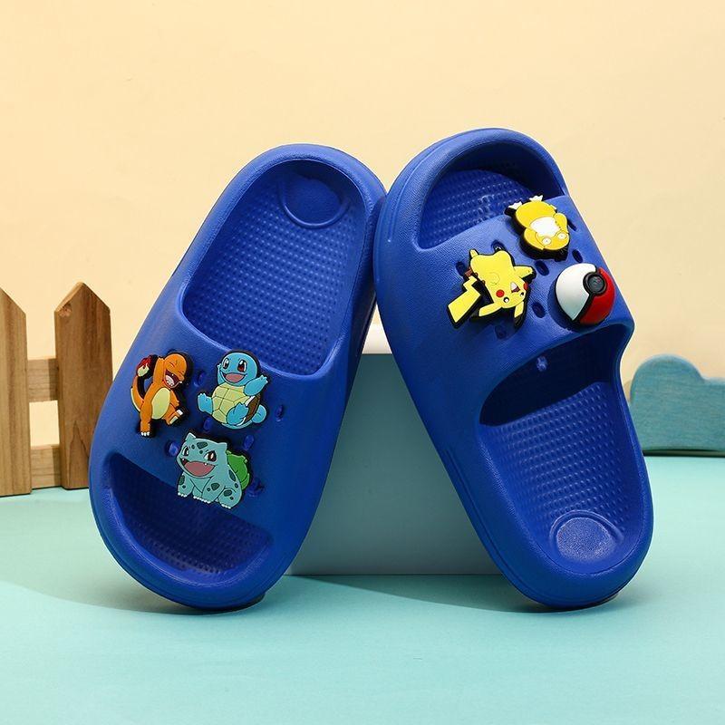 Safe And Trendy Nonslip Slippers For Kids With Engaging Pikachu Design For Home Wear