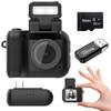 Moledro Mini Digital Digital Mini 1080P 32GB MicroSD Card Charging 27g LED Multiple Keychain Compact Digital with Keychain Camera, Ultra-Compact